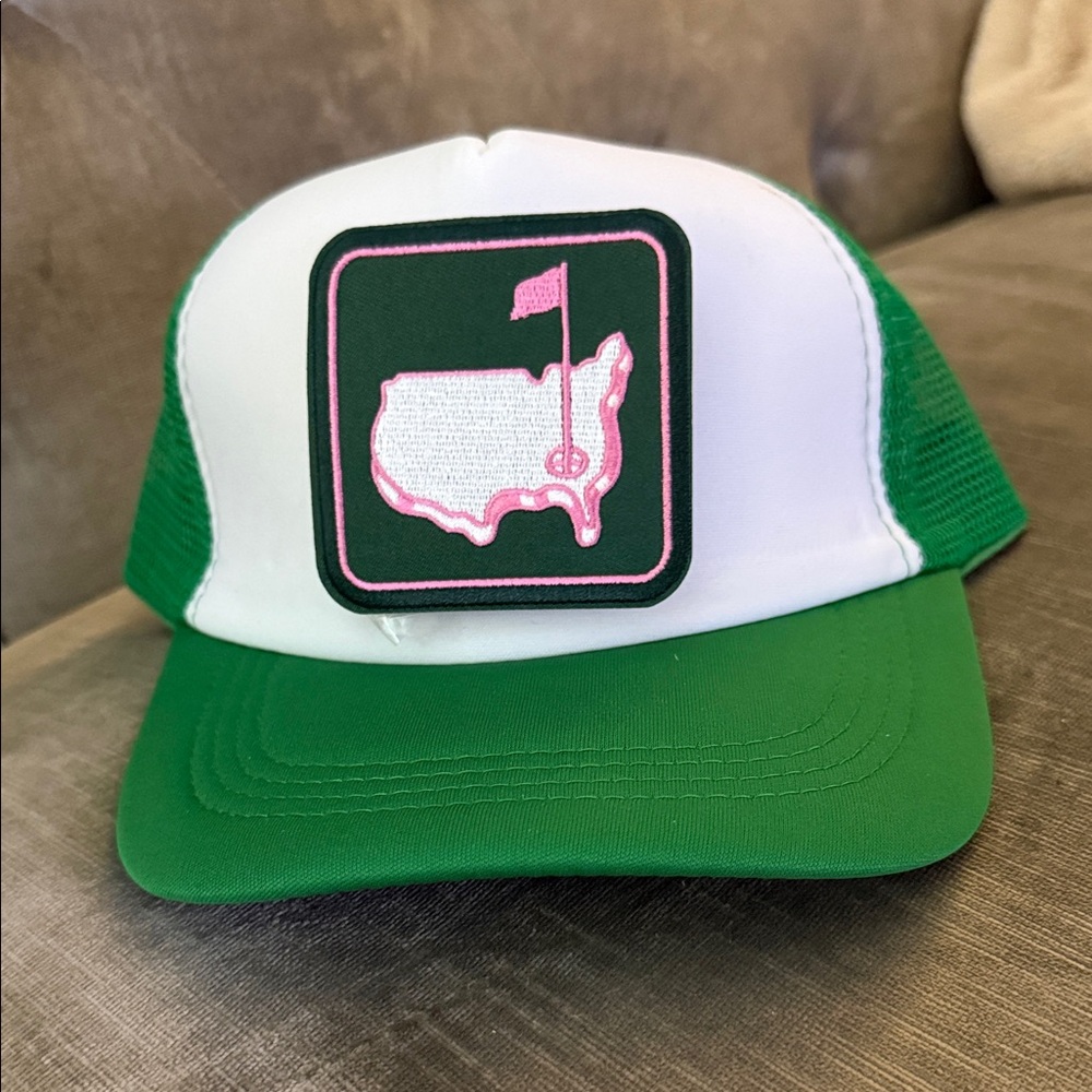 Masters Green and White  Golf Hat